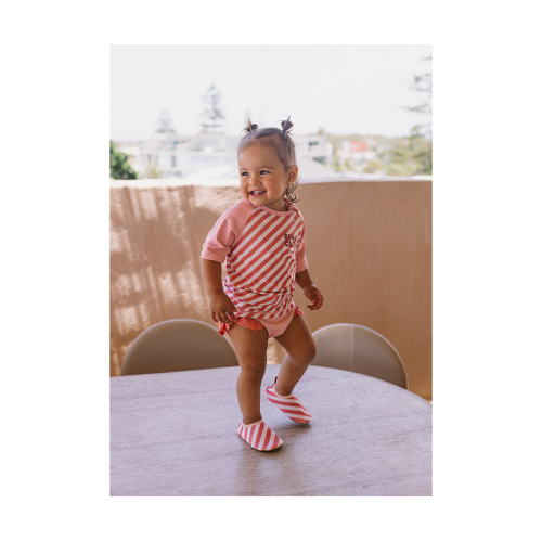 Costume slip - Stripes Bloom & Blush