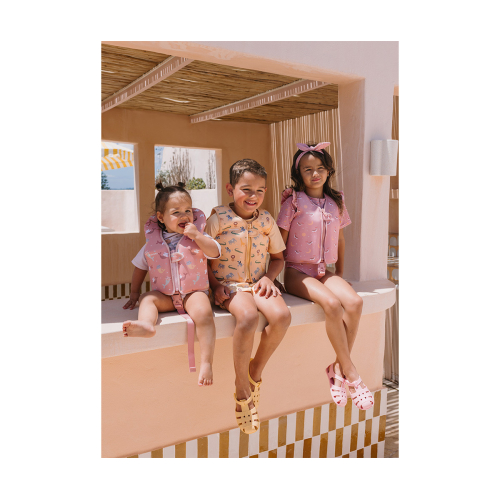 Giacca Galleggiante Apprendimento Pink Whale 2-3 anni