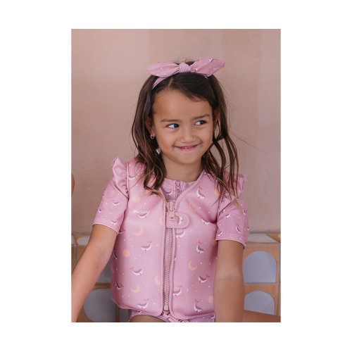 Giacca Galleggiante Apprendimento Pink Whale 2-3 anni