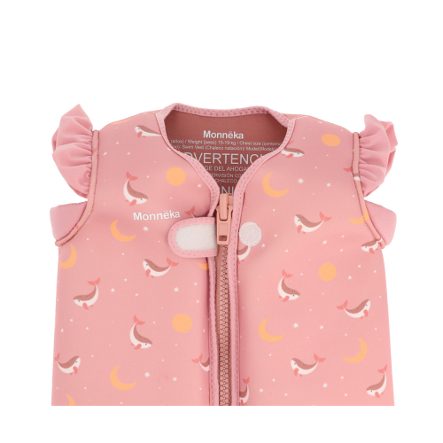 Giacca Galleggiante Apprendimento Pink Whale 2-3 anni