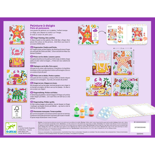SET CREATIVO PITTURA A DITA - POIS E PESCI