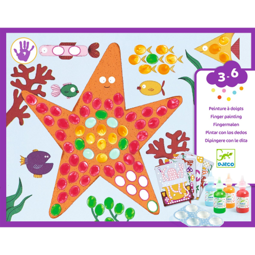 SET CREATIVO PITTURA A DITA - POIS E PESCI