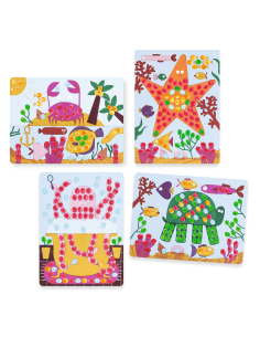 SET CREATIVO PITTURA A DITA - POIS E PESCI 2