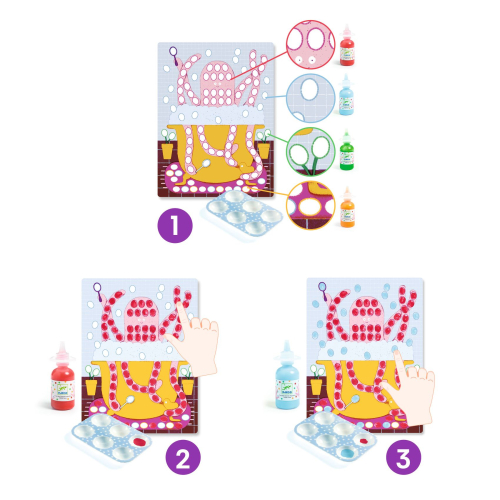 SET CREATIVO PITTURA A DITA - POIS E PESCI