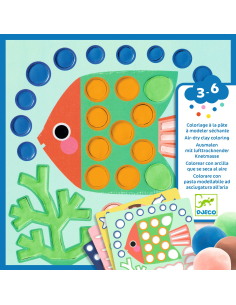 Set per Colorare con pasta modellabile ad asciugatura all’aria – Monelli dell’Oceano