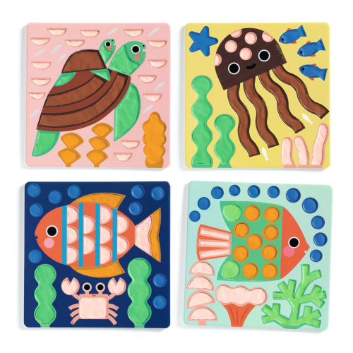Set per Colorare con pasta modellabile ad asciugatura all’aria – Monelli dell’Oceano