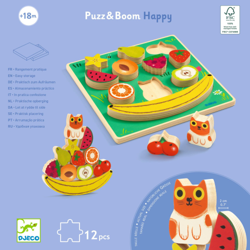 Puzzles in legno e gioco Equilibrio - Puzz & Boom Happy