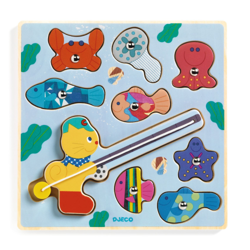 Puzzles in legno e gioco acchiappa pesciolini - Puzz & Fish Bariolo