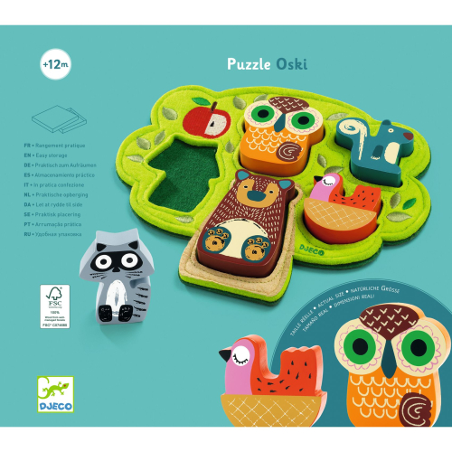 Puzzle in legno a incastro - Oski