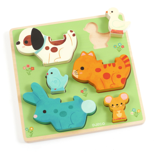 Puzzle in legno con personaggi - Puzz & Play Friends
