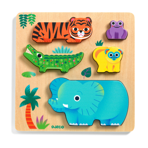Puzzle in legno - Animali selvatici WoodyWild