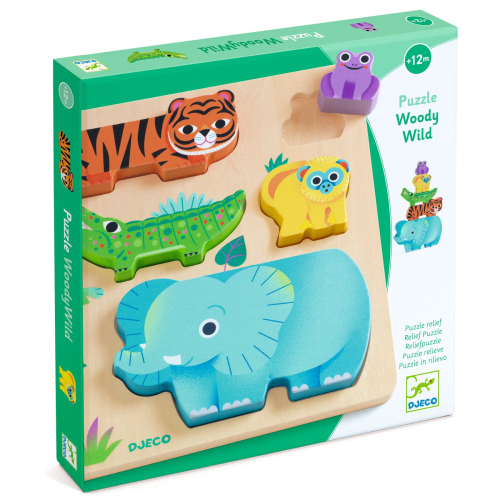 Puzzle in legno - Animali selvatici WoodyWild