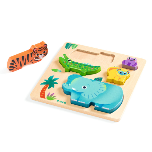 Puzzle in legno - Animali selvatici WoodyWild