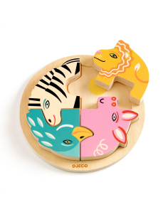 copia di Puzzle rotondo in legno - Leone Rondo Leo