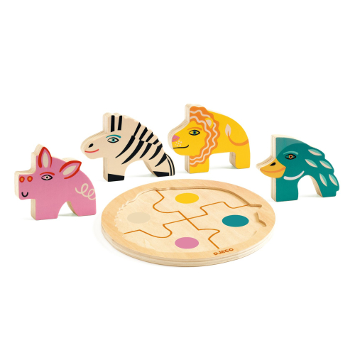 copia di Puzzle rotondo in legno - Leone Rondo Leo