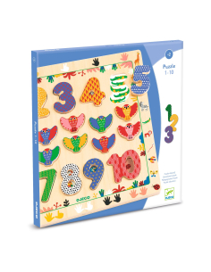 Puzzle educativo dei numeri da 1 a 10