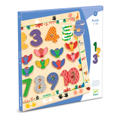 Puzzle educativo dei numeri da 1 a 10