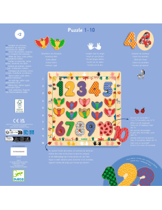 Puzzle educativo dei numeri da 1 a 10 2