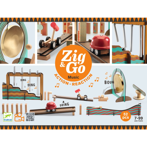 Pista a reazione a catena Zig & Go Music - 52 pezzi