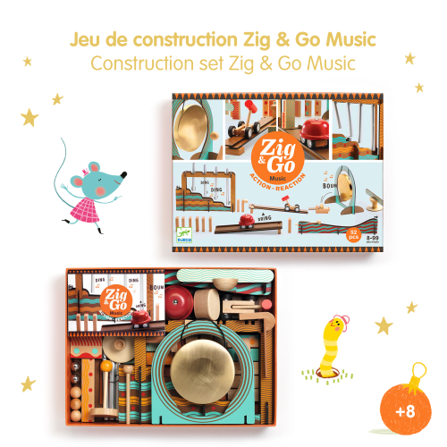 Pista a reazione a catena Zig & Go Music - 52 pezzi
