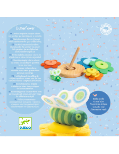 Gioco impilabile in legno - Butterflower 2