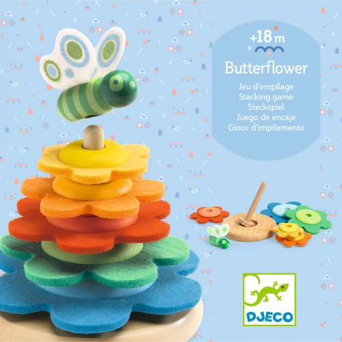 Gioco impilabile in legno - Butterflower