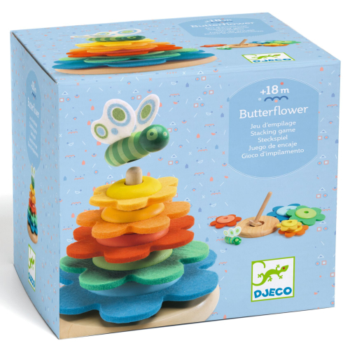 Gioco impilabile in legno - Butterflower