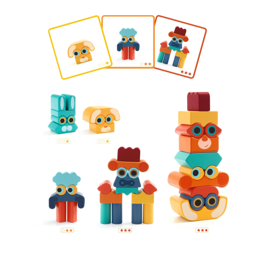 Gioco di costruzione con volti - Ze Faces
