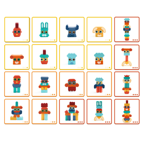 Gioco di costruzione con volti - Ze Faces