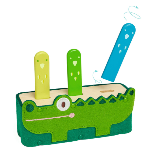 Gioco pop-up morbido e in legno - SoftiPop