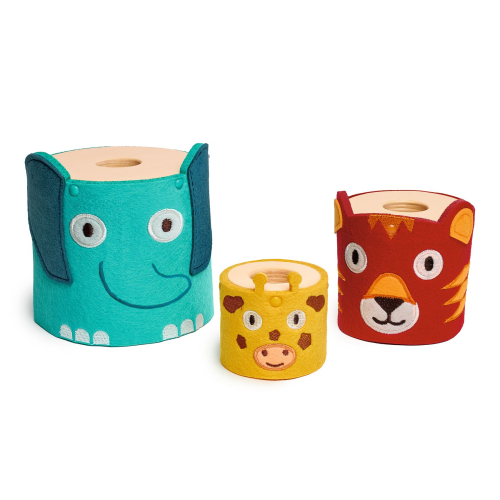 Totem impilabile morbido e in legno - SoftiTotem