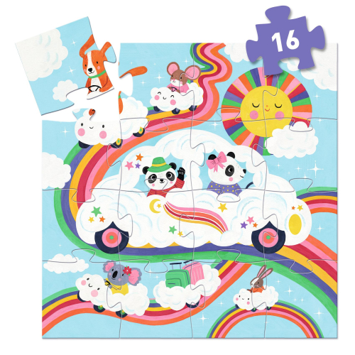 Puzzle 16 pezzi - Auto nuvola