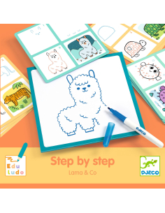 Step by step - Impara a disegnare gli animali Lama & Co