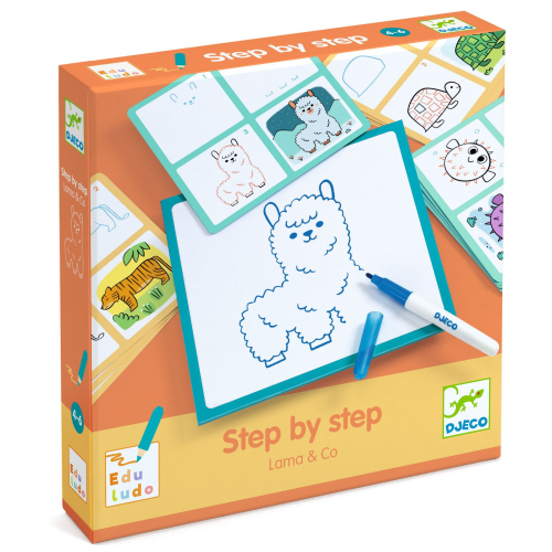 Step by step - Impara a disegnare gli animali Lama & Co