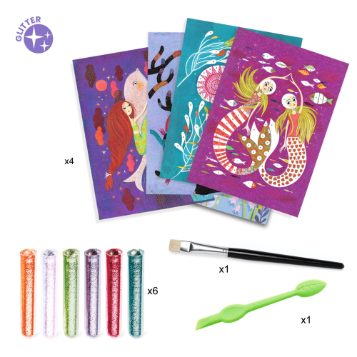 Quadri con glitter - La luce delle sirene