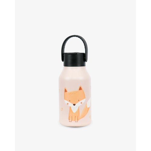 Borraccia termica in acciaio inox 350 ml con cannuccia coperta - Fox