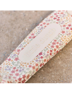Monopattino 3 ruote - Off White - Bianco con fiorellini rosa 2