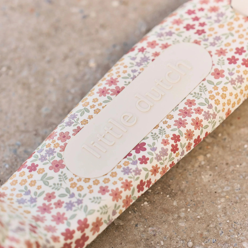 Monopattino 3 ruote - Off White - Bianco con fiorellini rosa