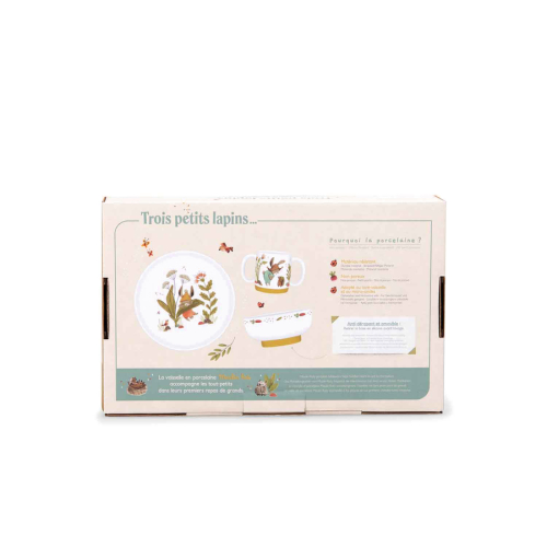 Set pappa in porcellana Trois Petits Lapins