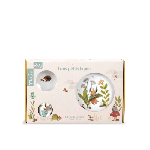 Set pappa in porcellana Trois Petits Lapins