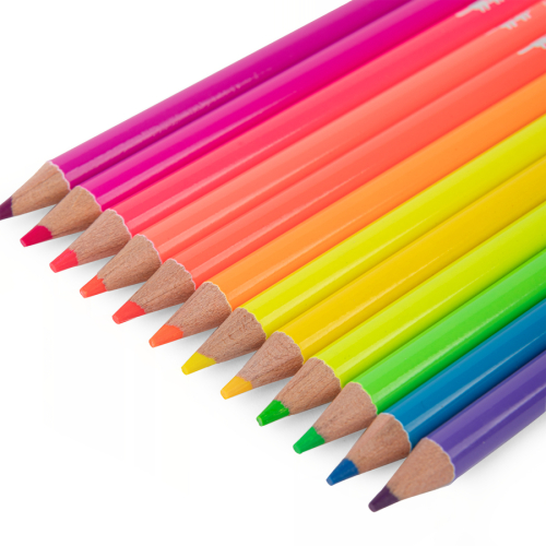 12 matite colorate neon Les Schmouks