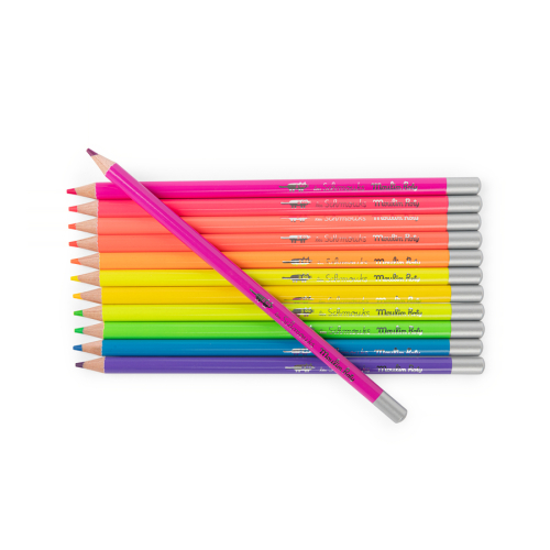 12 matite colorate neon Les Schmouks