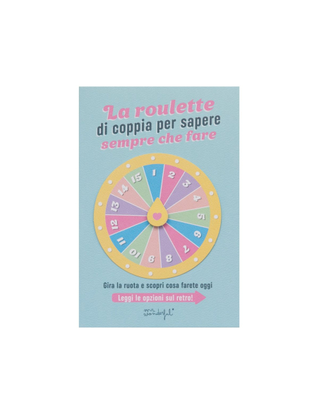 Biglietto con roulette per scegliere cosa fare