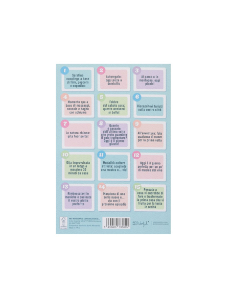 Biglietto con roulette per scegliere cosa fare