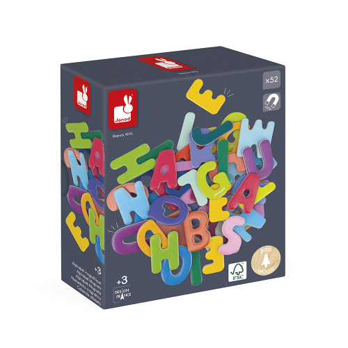52 lettere magnetiche in legno | Janod