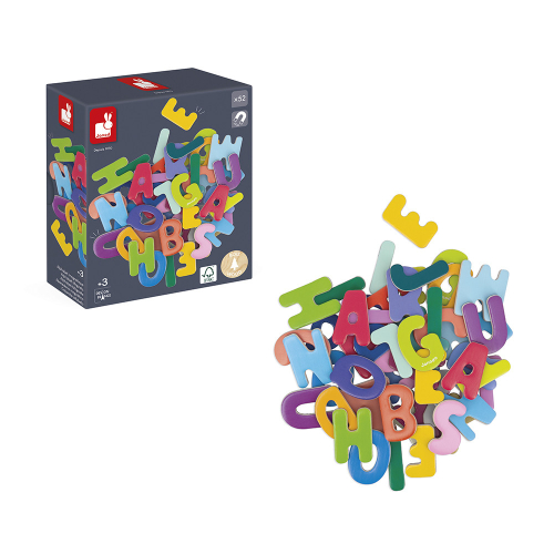 52 lettere magnetiche in legno | Janod
