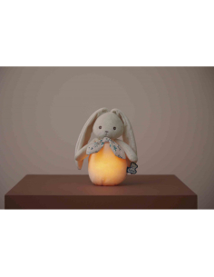 Luce notturna in peluche coniglietto crema