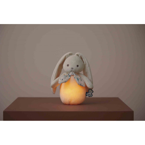 Luce notturna in peluche coniglietto crema