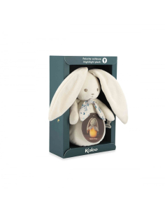 Luce notturna in peluche coniglietto crema 2
