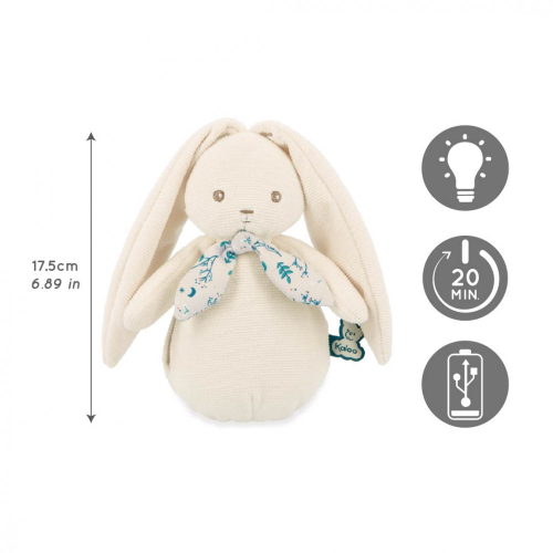 Luce notturna in peluche coniglietto crema